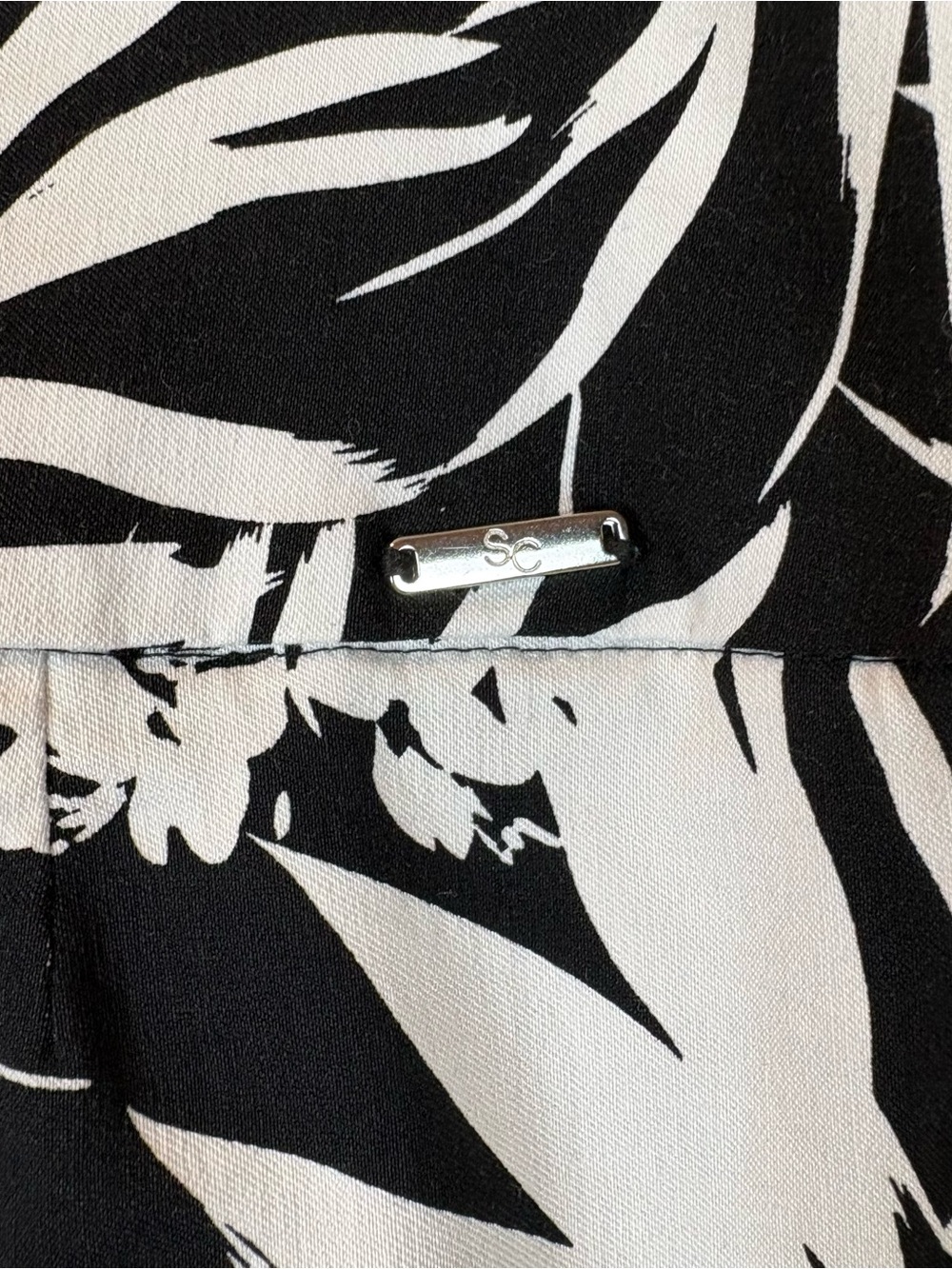 Tennis Golf Floral Black & White Pull-On Skort Sz L - Picture 4 of 10